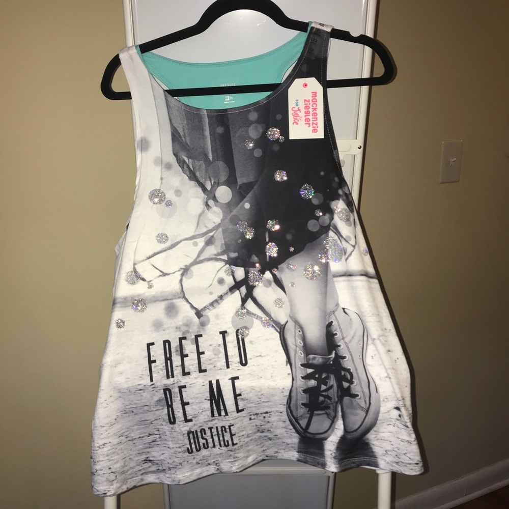Never worn Justice top